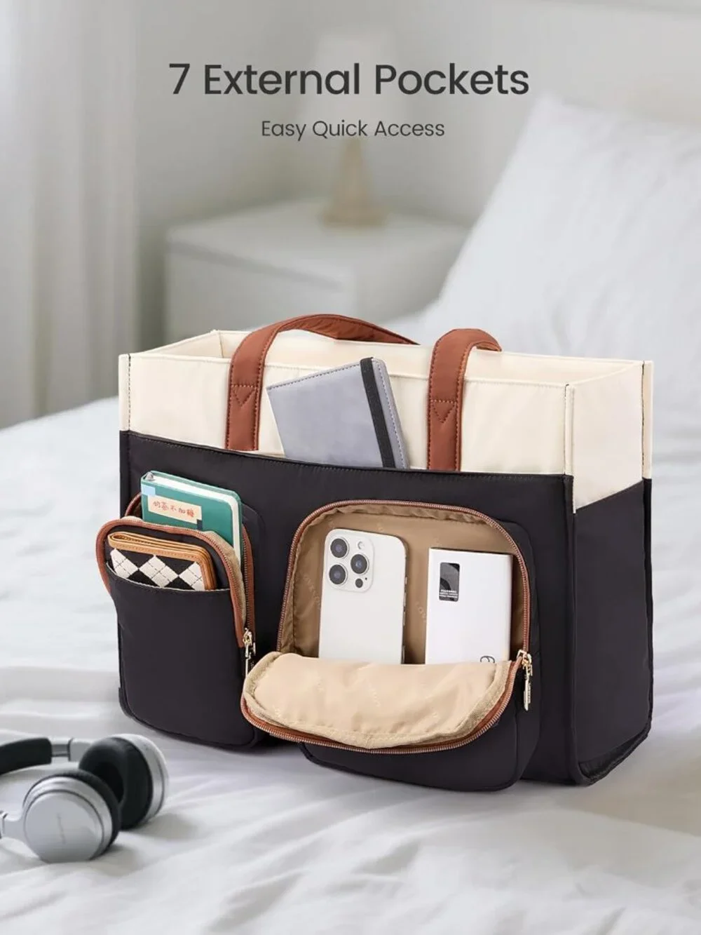 Ultimate Women's Work & Travel Tote: Organized, Durable & Versatile
